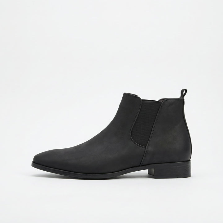 Mens chelsea boots leather, view 3