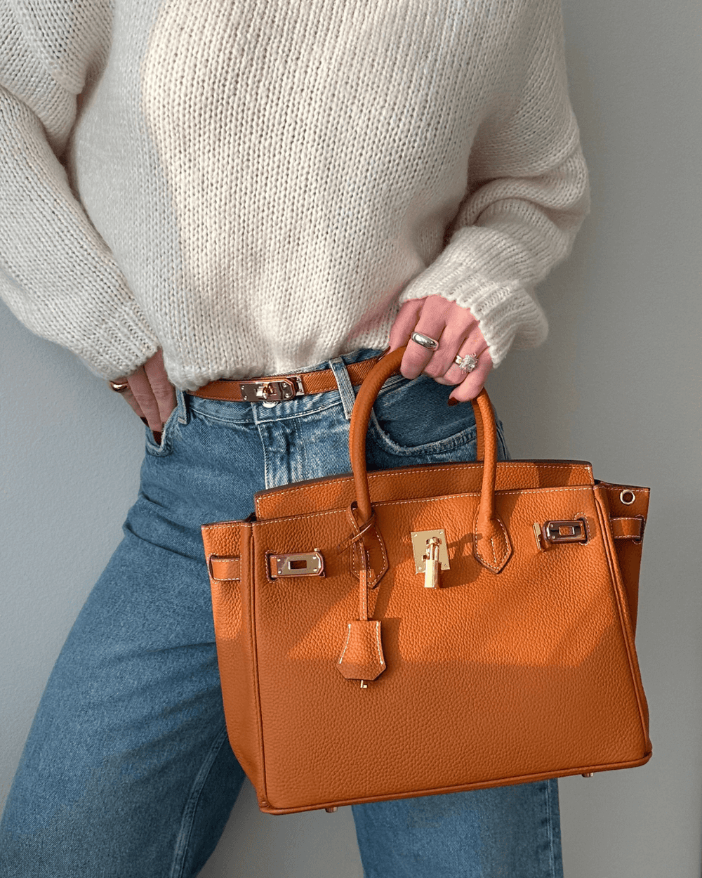 Nina womens flap top handle bag