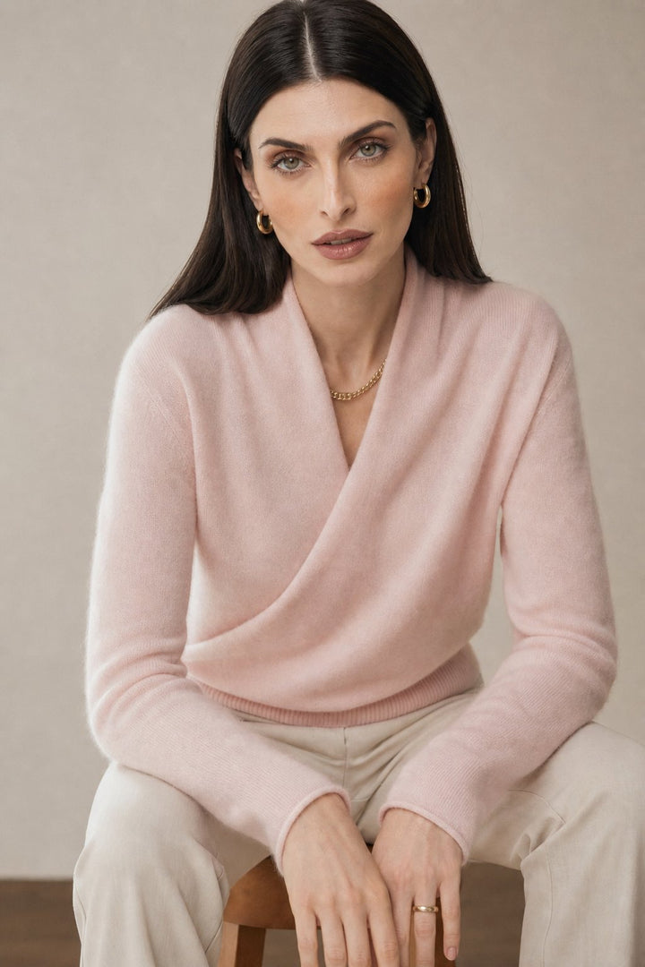 Ivy | Womens Wrap Sweater Long Sleeve Relaxed