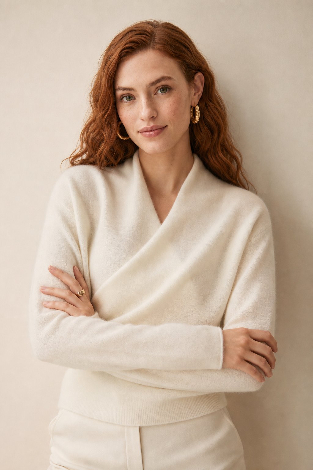Ivy | Womens Wrap Sweater Long Sleeve Relaxed