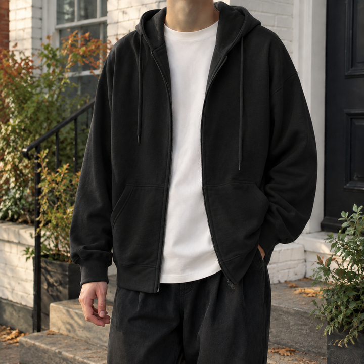 Finley | Zip Hoodie with Drawstring Hood and Pockets