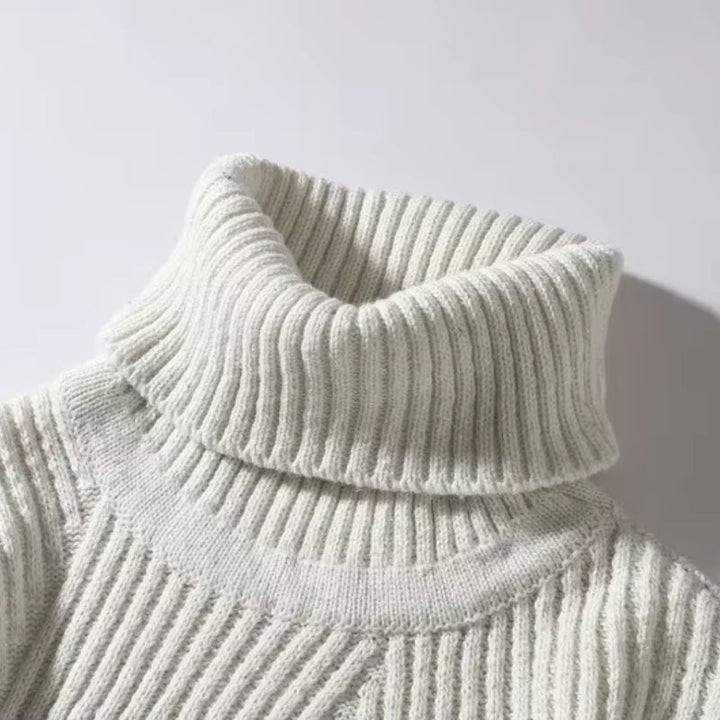 Riley | Oversized Turtleneck Sweater Ribbed Knit