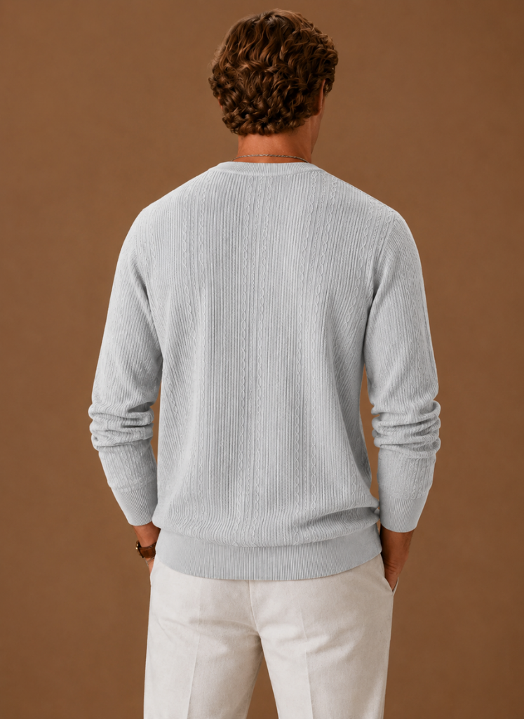 Seth mens crewneck knit sweater