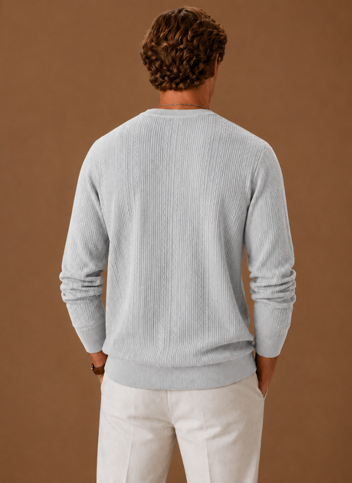 Seth mens crewneck knit sweater