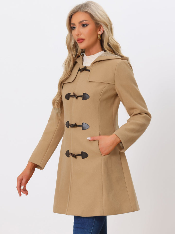 Odette | Womens Hooded Toggle Duffle Coat