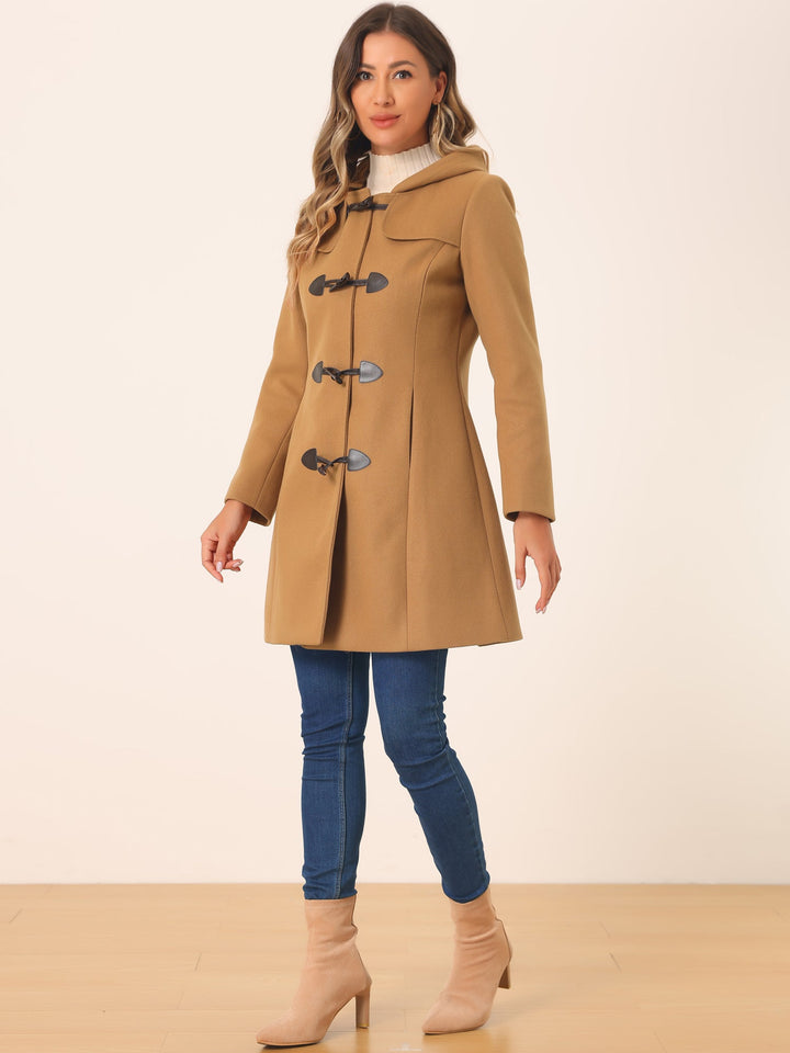 Odette | Womens Hooded Toggle Duffle Coat
