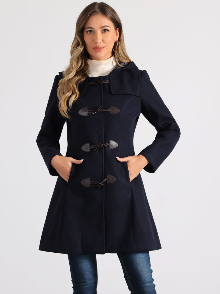 Odette | Womens Hooded Toggle Duffle Coat