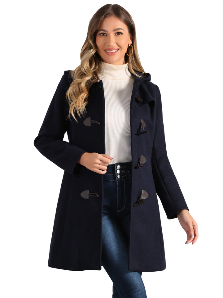 Odette | Womens Hooded Toggle Duffle Coat