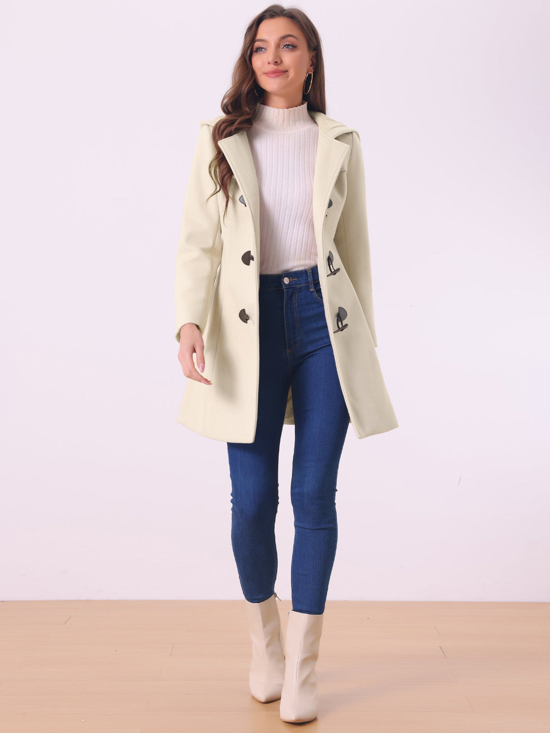 Odette | Womens Hooded Toggle Duffle Coat