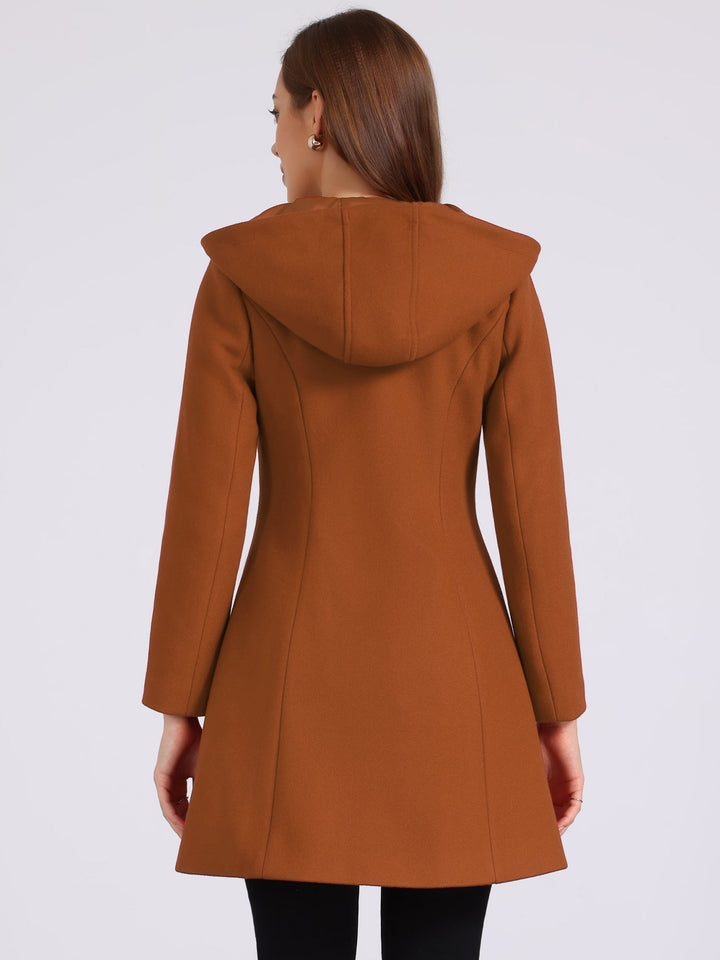 Odette | Womens Hooded Toggle Duffle Coat