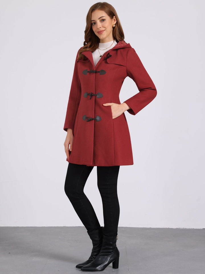 Odette | Womens Hooded Toggle Duffle Coat