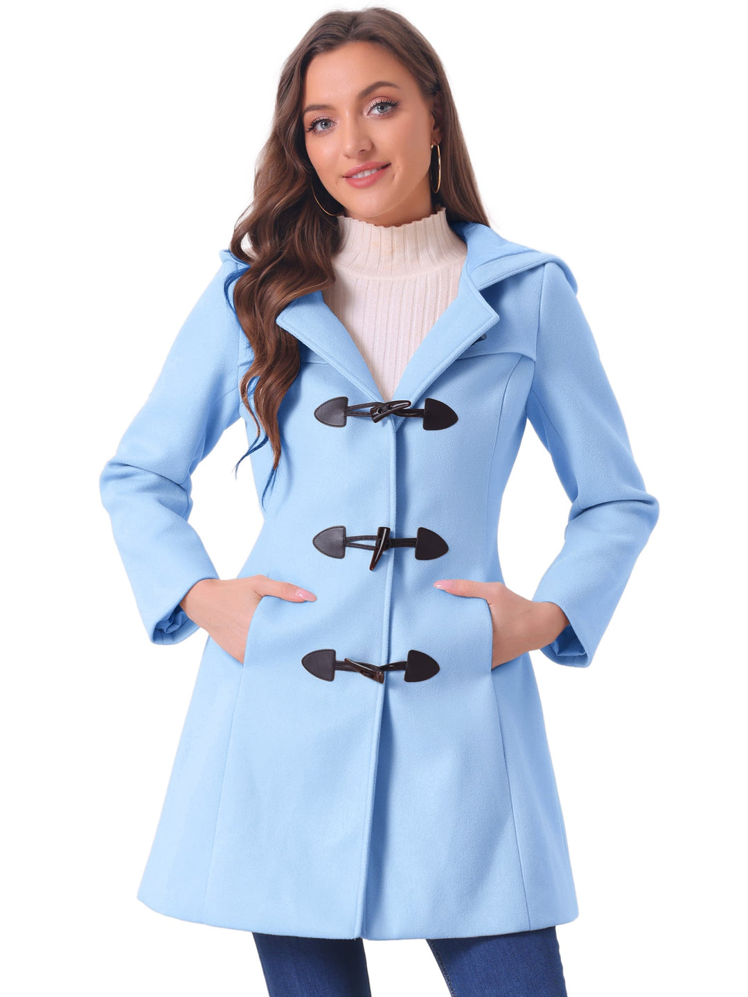 Odette | Womens Hooded Toggle Duffle Coat