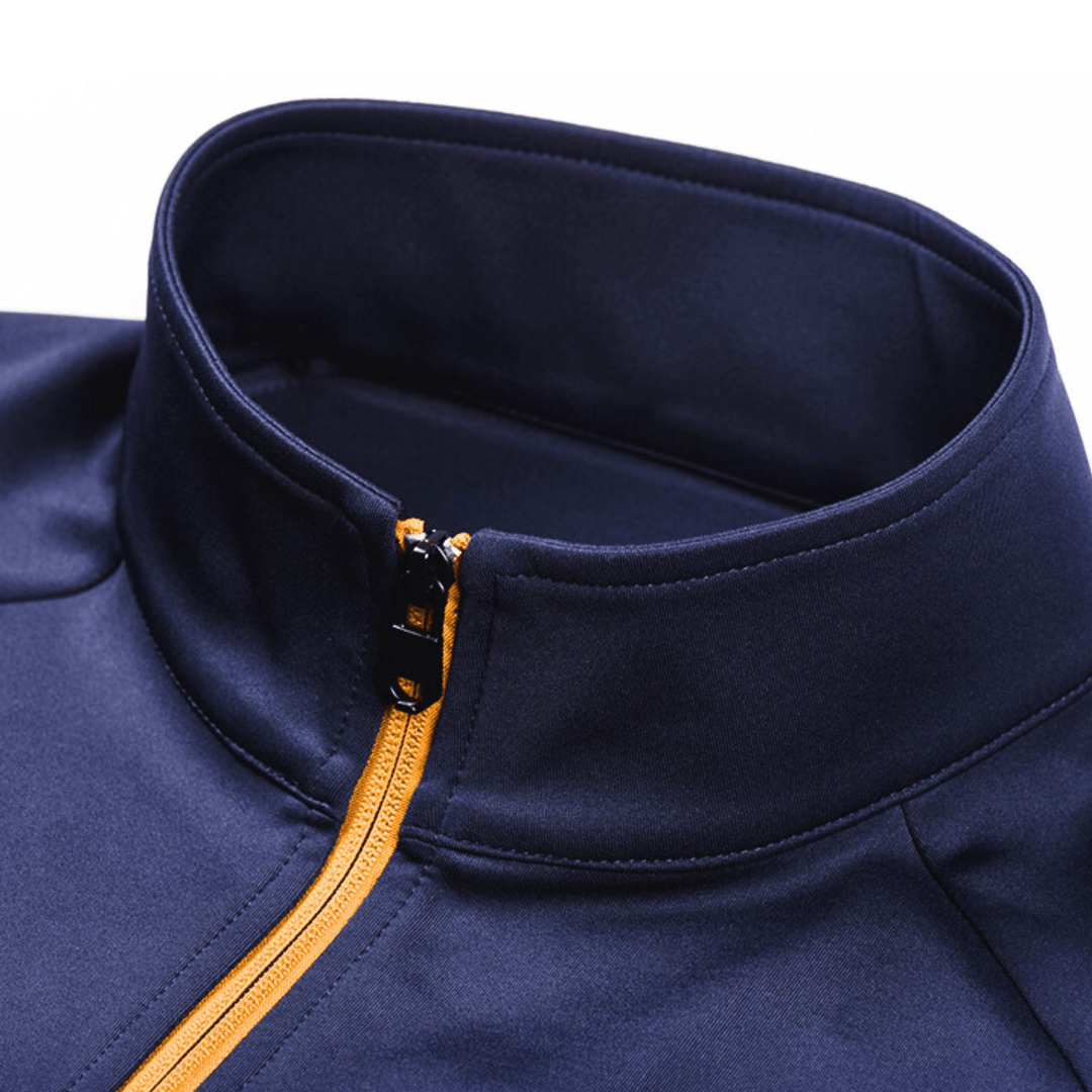 Weston mens zip-up tracksuit set detail