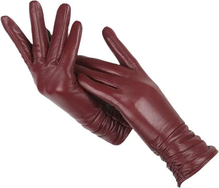 Eve | Leather Gloves Fitted Wrist Smooth Pull on