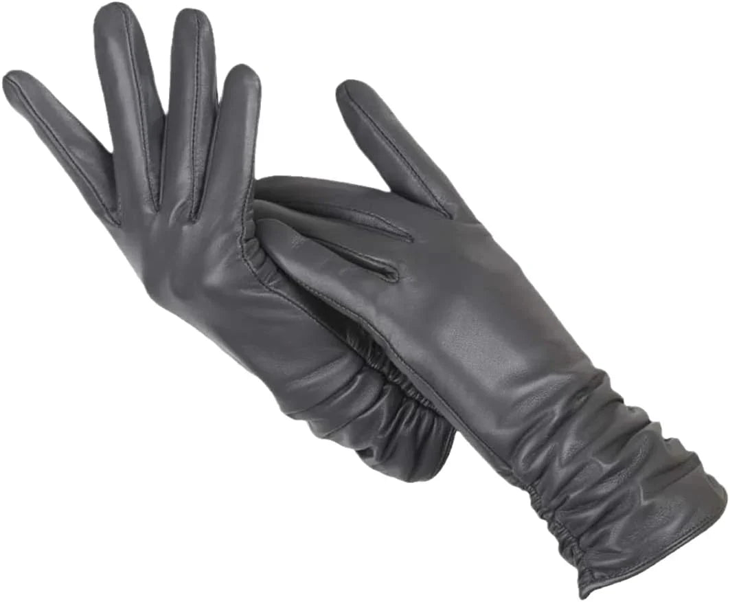 Eve | Leather Gloves Fitted Wrist Smooth Pull on