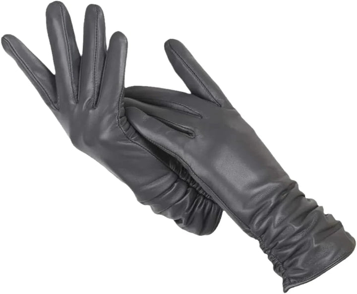 Eve | Leather Gloves Fitted Wrist Smooth Pull on