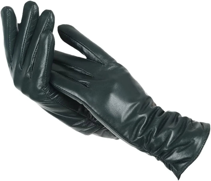 Eve | Leather Gloves Fitted Wrist Smooth Pull on