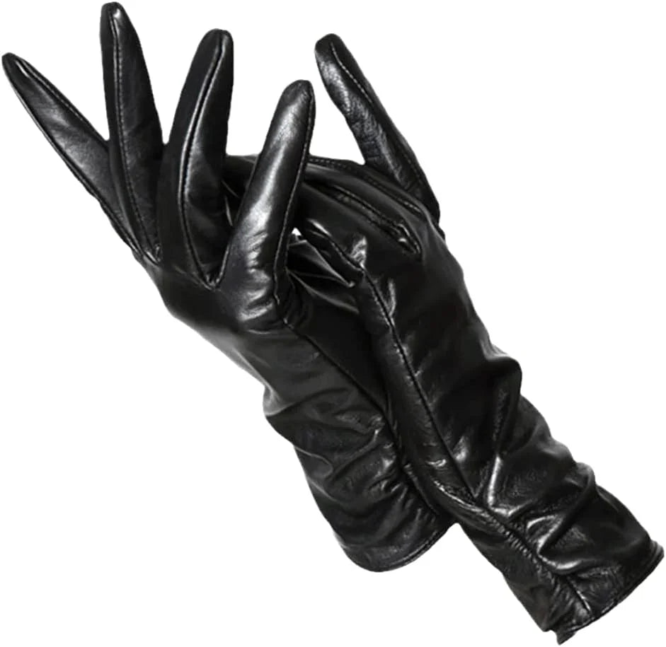 Eve | Leather Gloves Fitted Wrist Smooth Pull on