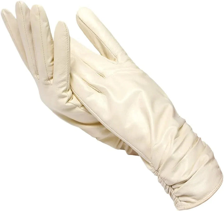Eve | Leather Gloves Fitted Wrist Smooth Pull on
