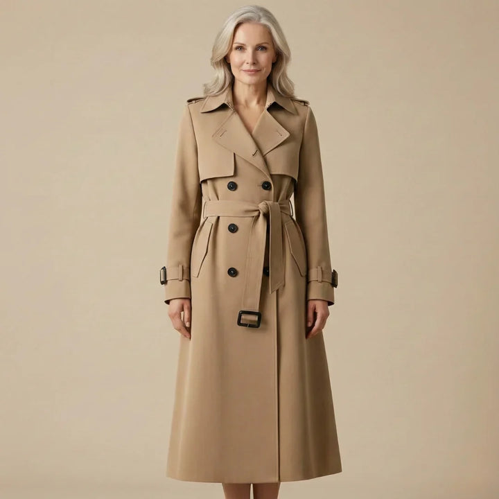 Elise | Womens Double Breasted Belted Trench Coat