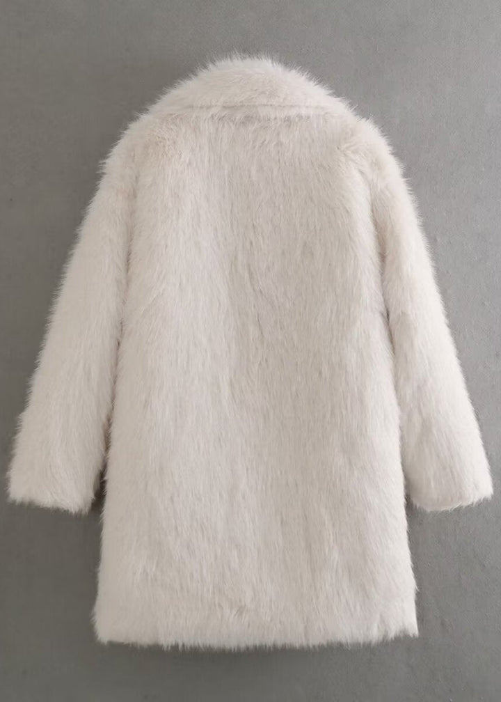 Kira | Oversized Faux Fur Coat Collared